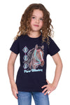 Girls 'Ashlyn' T-Shirt - Navy