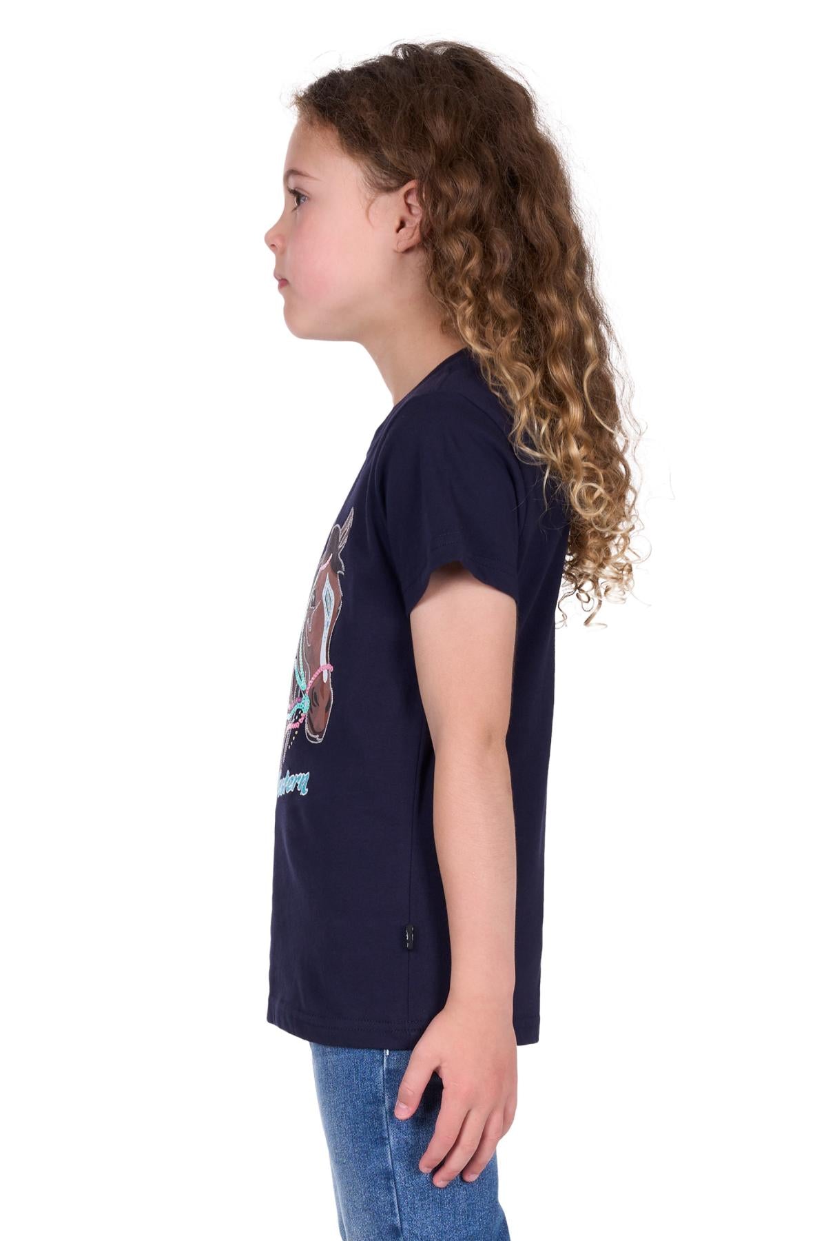 Girls 'Ashlyn' T-Shirt - Navy