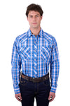 'Wade' Check Western Long Sleeve Shirt