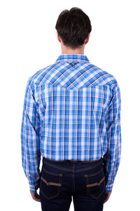 'Wade' Check Western Long Sleeve Shirt