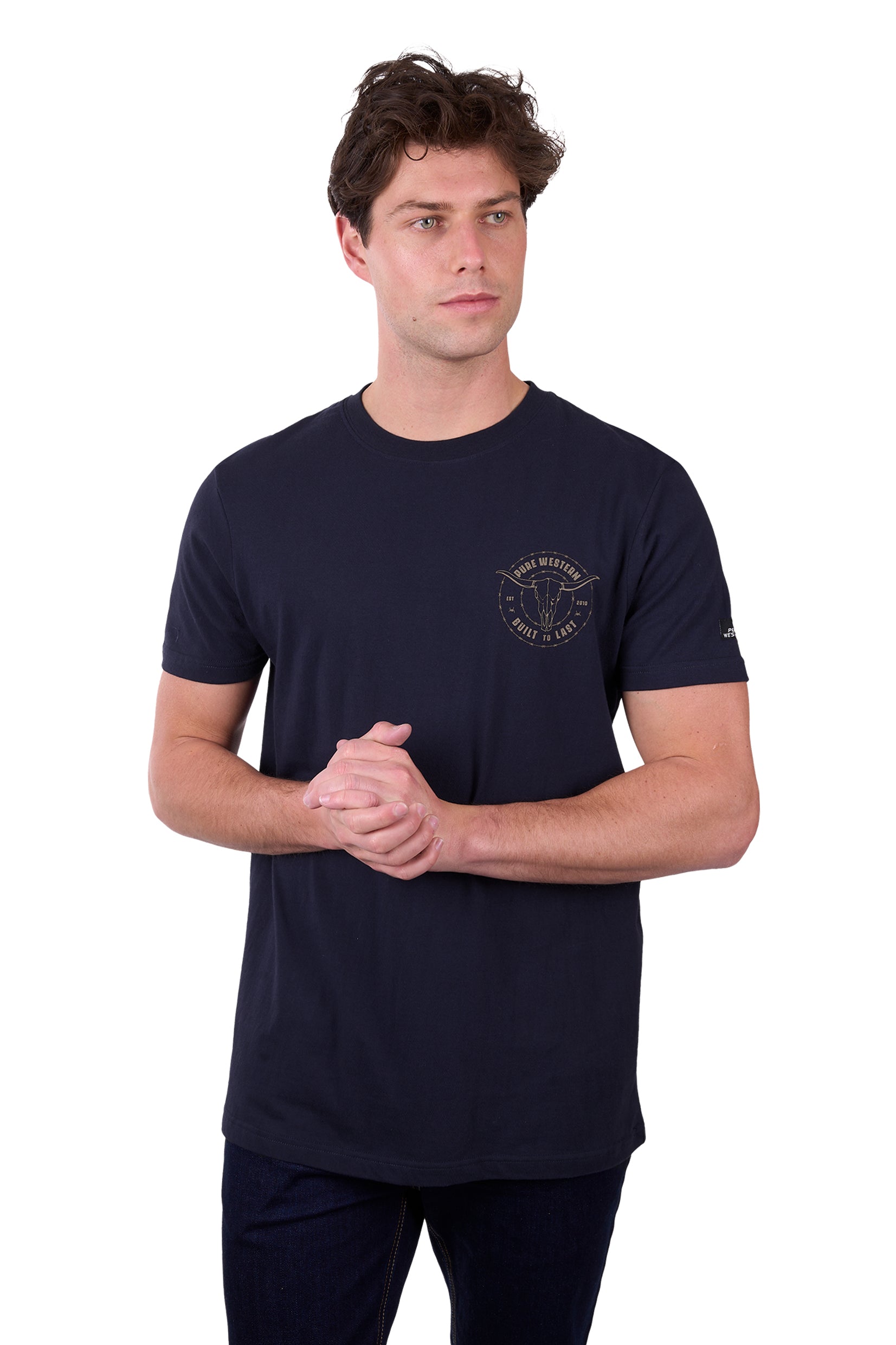 'Walker' Short Sleeve Tee - Navy