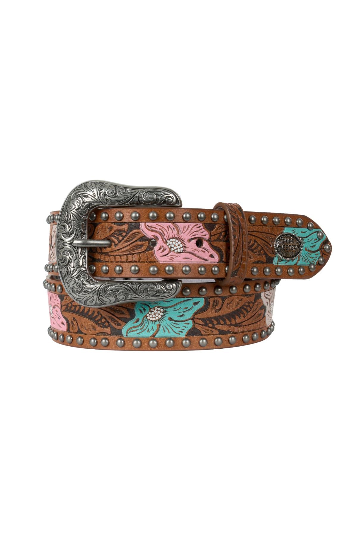 'Julianne' Handpainted Tooled Belt