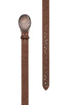 'Christina' Metallic Inlay Tooled Belt