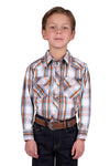 'Axel' Check Western Long Sleeve Shirt
