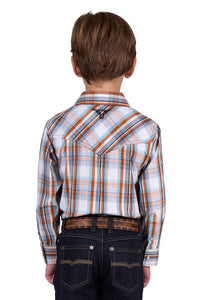 'Axel' Check Western Long Sleeve Shirt