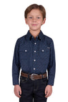 'Ross' Print Western Long Sleeve Shirt