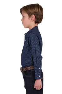 'Ross' Print Western Long Sleeve Shirt