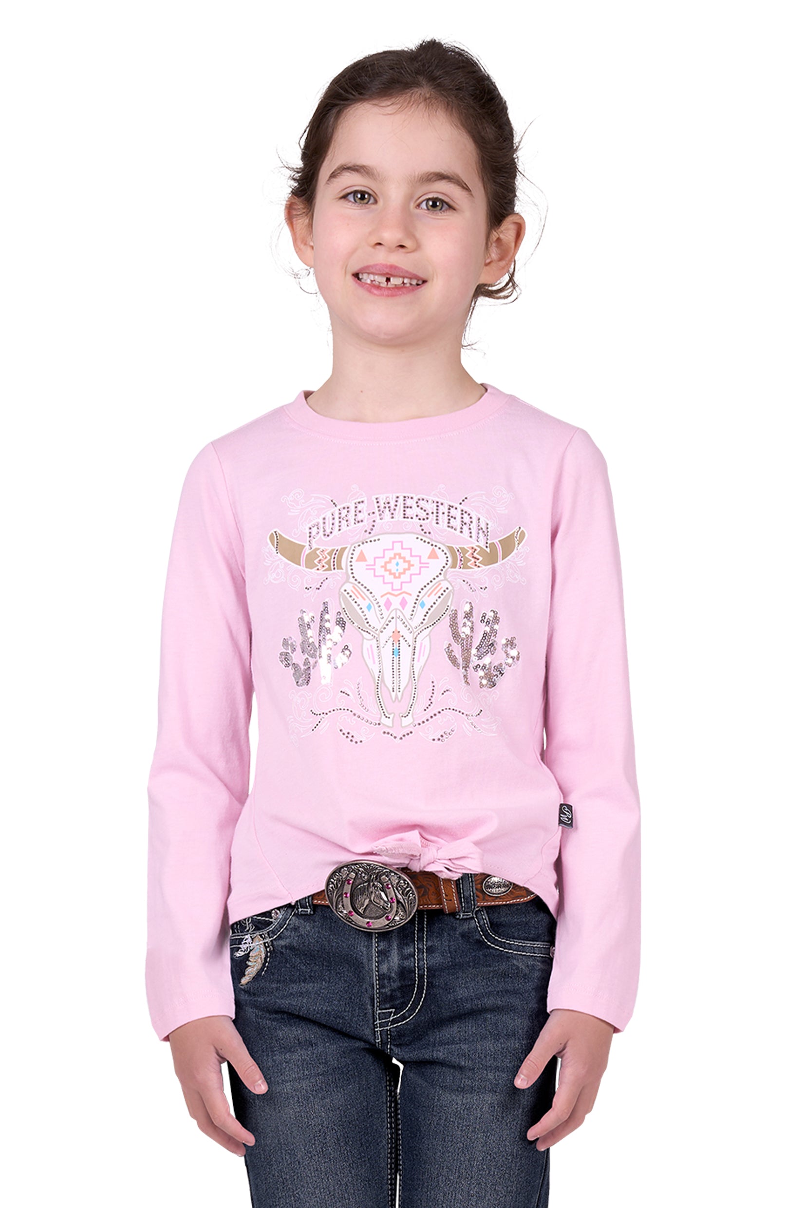 'Polly' Long Sleeve Tee - Pink