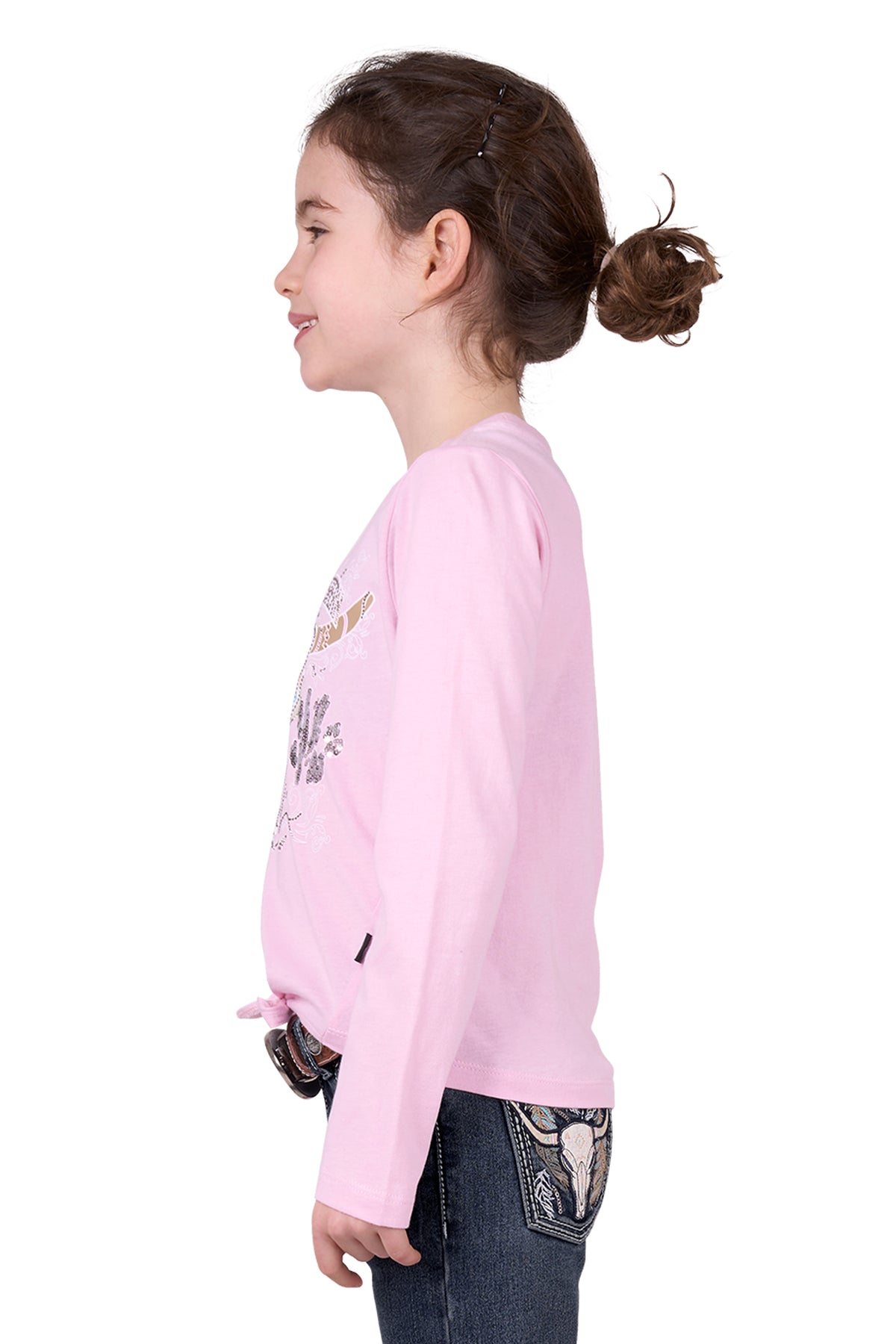 'Polly' Long Sleeve Tee - Pink