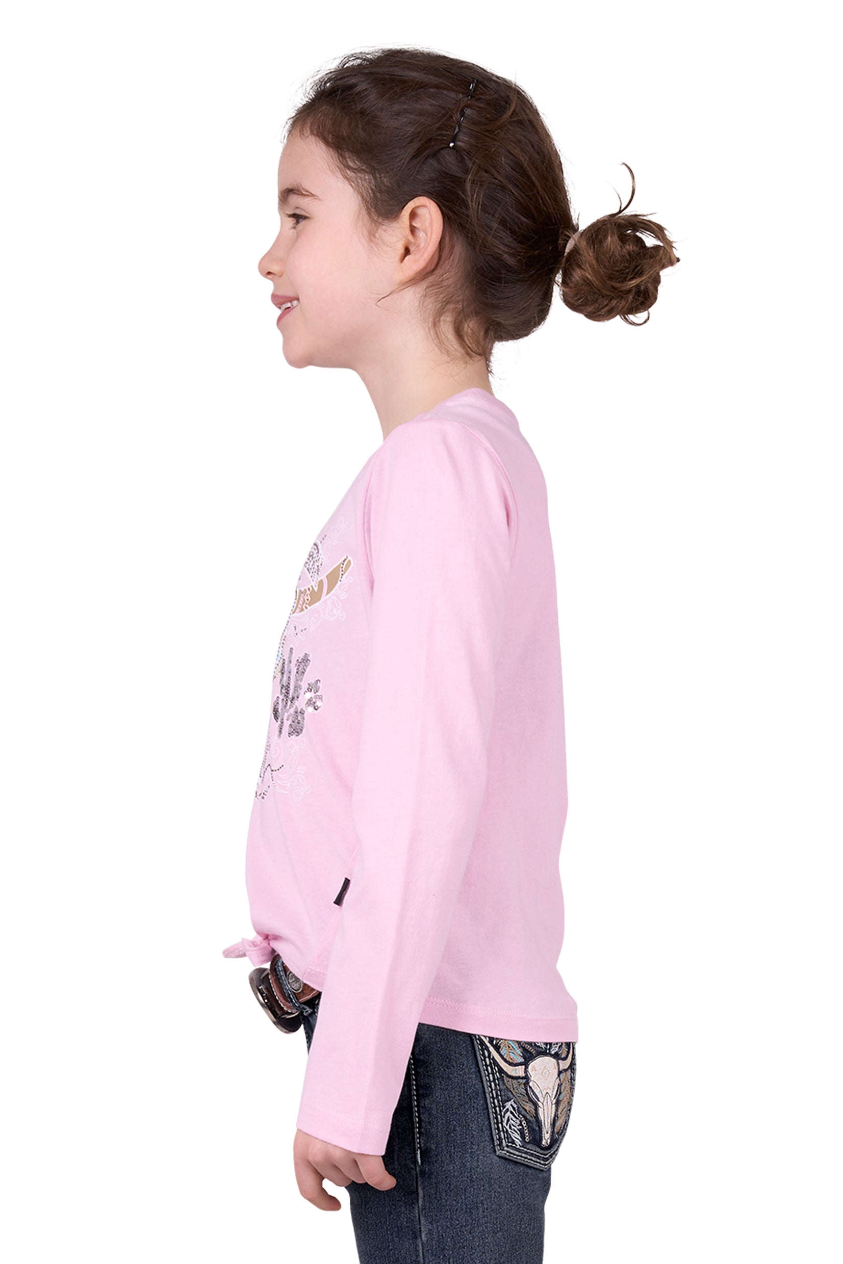 'Polly' Long Sleeve Tee - Pink