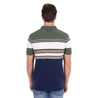 'Jay' Polo Shirt - Green/Navy