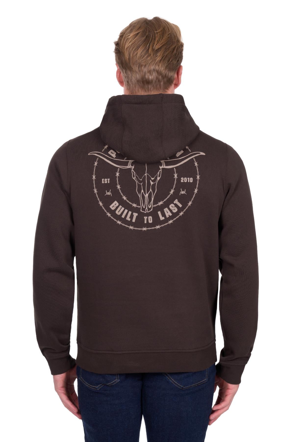 Mens 'Walker' Hoodie - Choc