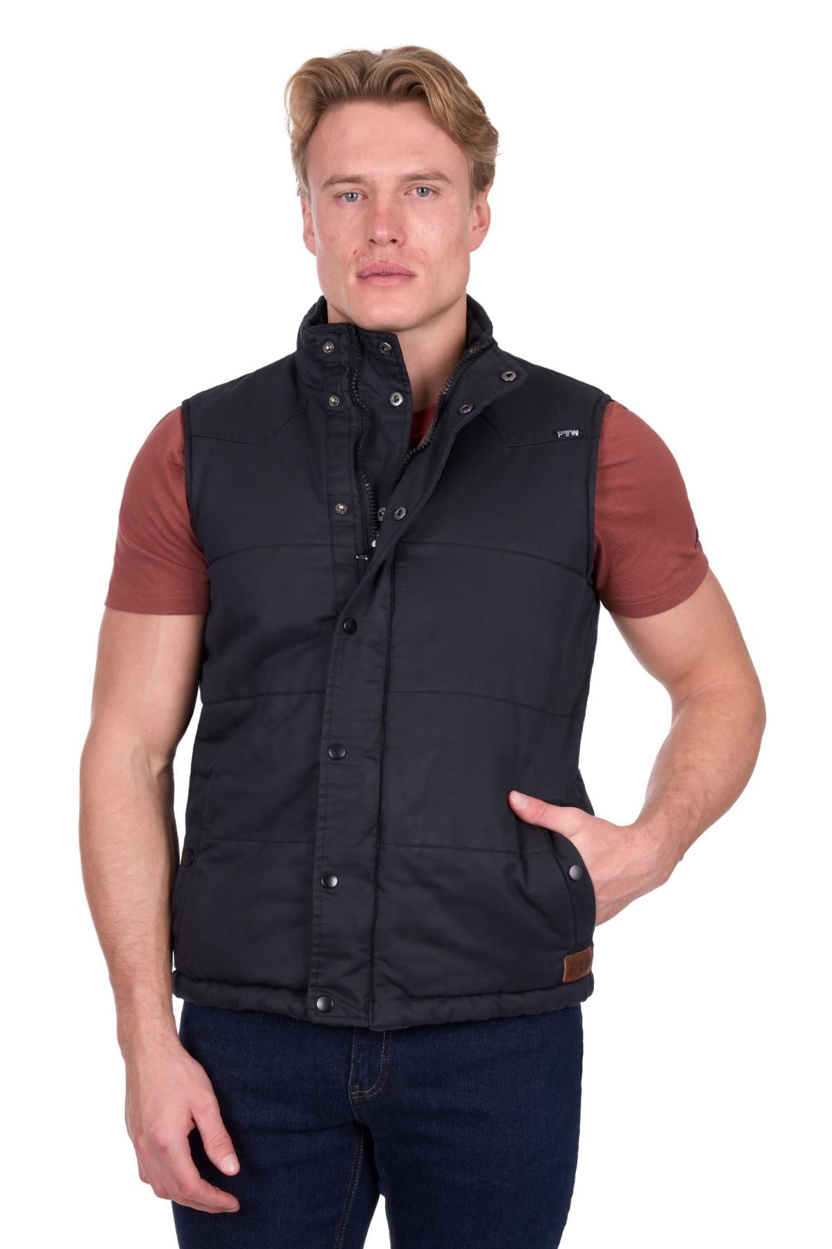 Mens 'Trevor' Reversible Vest - Black