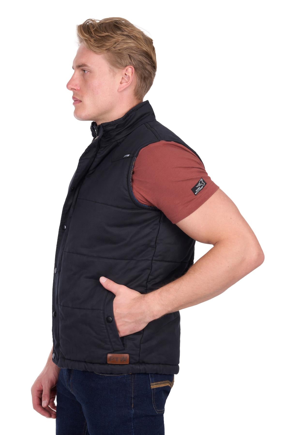 Mens 'Trevor' Reversible Vest - Black
