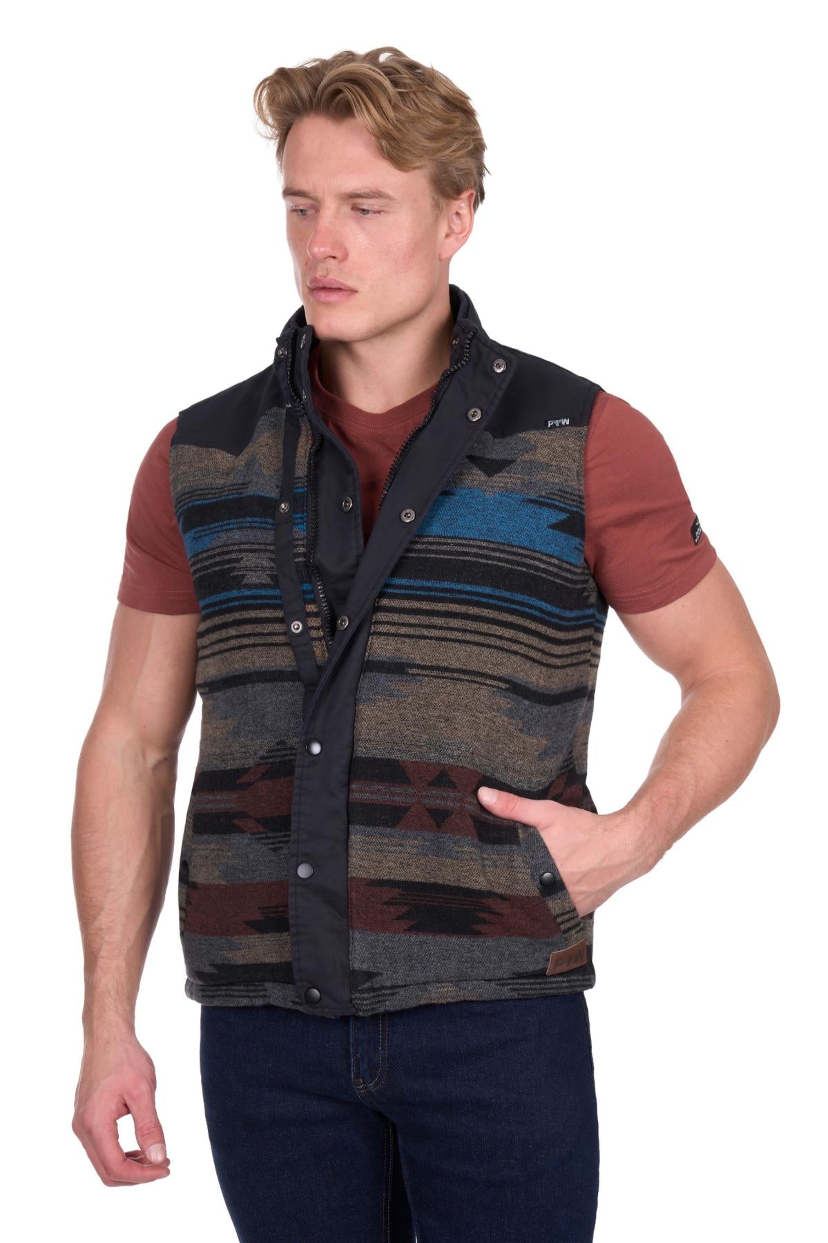 Mens 'Trevor' Reversible Vest - Black