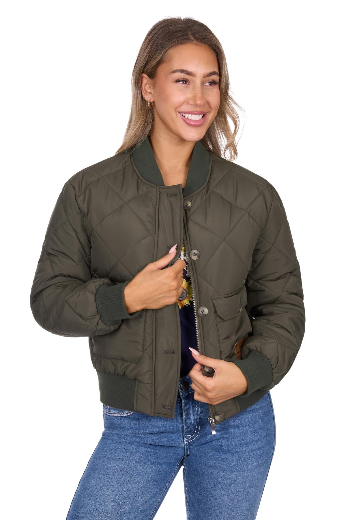 Womens 'Emelia' Jacket - Khaki