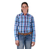 Women's Shiloh L/S Shirt - Blue Plaid