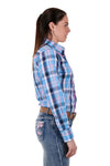 Women's Shiloh L/S Shirt - Blue Plaid