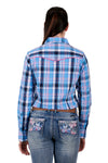 Women's Shiloh L/S Shirt - Blue Plaid