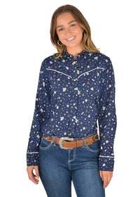Wrangler Womens Jocelyn Western L/S Shirt