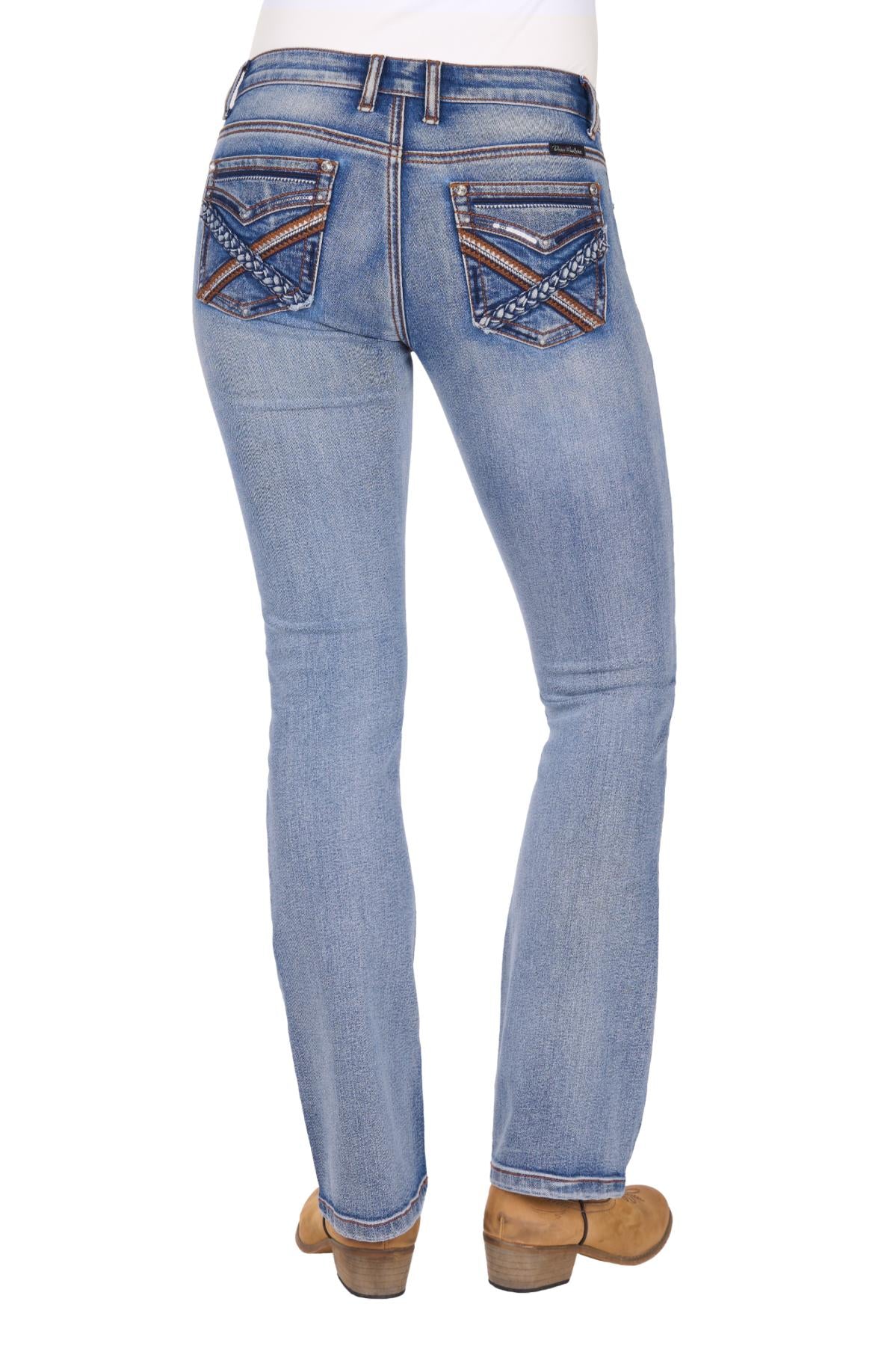 'Emily' Mid Rise Bootcut Jeans