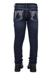 Girls 'Anjelica' Slim Leg Bootcut Jeans