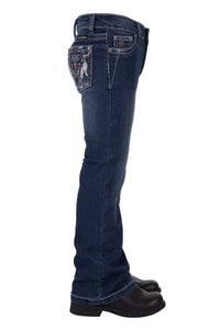 Girls 'Bettina' Bootcut Jeans