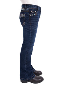 Girls 'Blossom' Bootcut Jeans