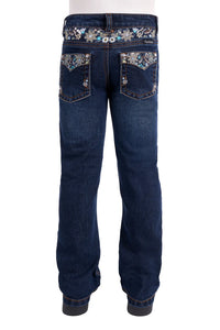 Girls 'Blossom' Bootcut Jeans