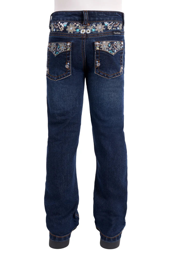 Girls 'Blossom' Bootcut Jeans
