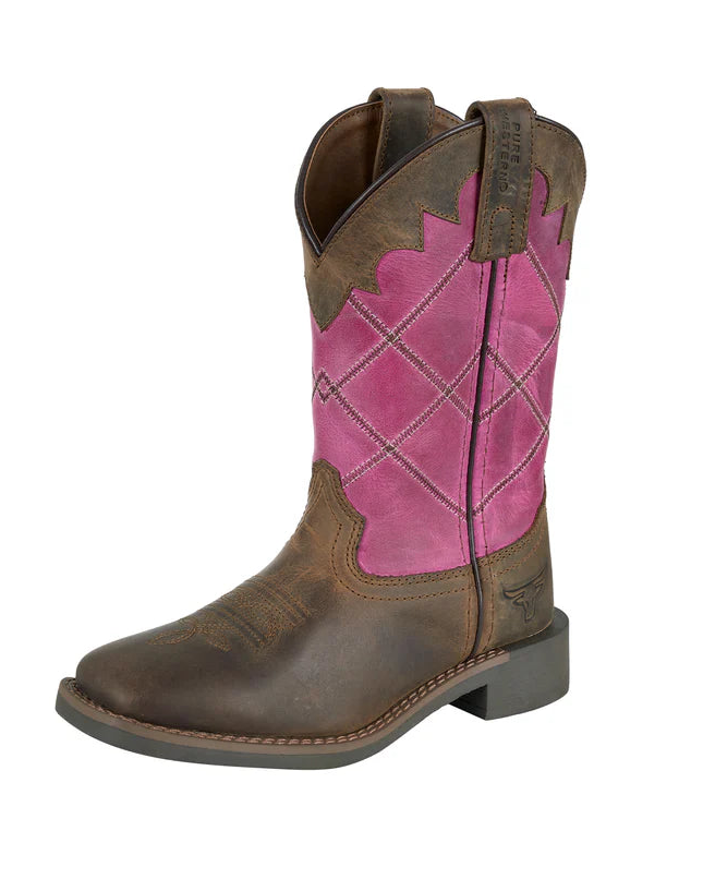 'Hattie' Childrens Western Boot - Pink