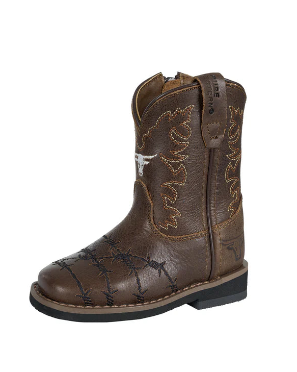 'Denver' Toddler Western Boot - Dark Brown