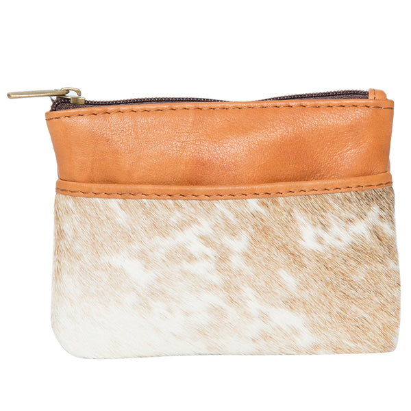 ‘Goondiwindi' Leather Cowhide Coin Purse