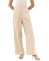'Laura' Linen Pants - Cream