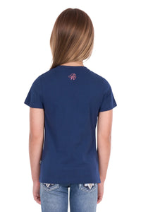 'Bindi' Short Sleeve Tee - Navy