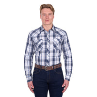 ‘Billy' Longsleeve Shirt - Navy/White