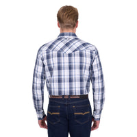 ‘Billy' Longsleeve Shirt - Navy/White