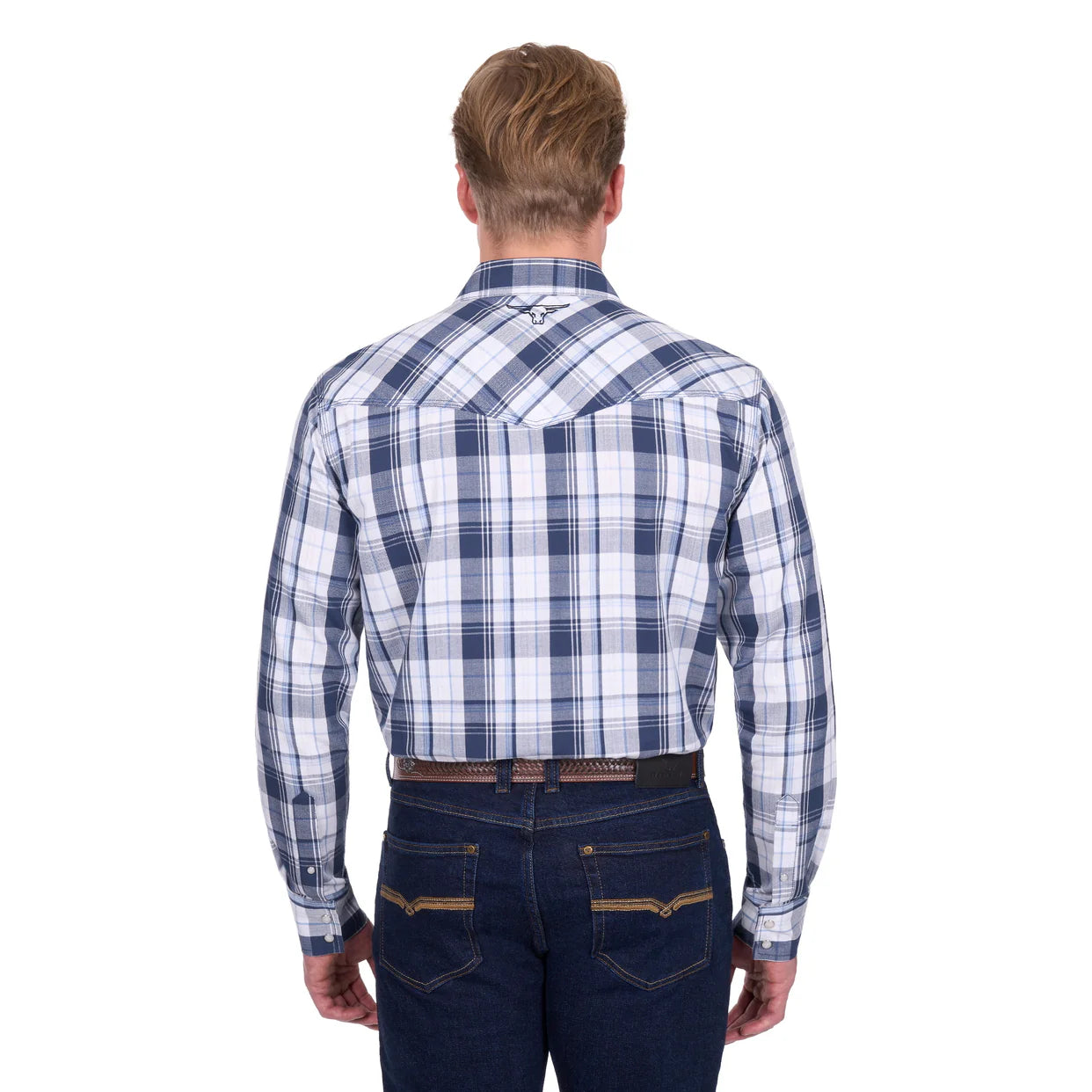 ‘Billy' Longsleeve Shirt - Navy/White