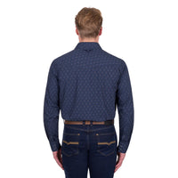 ‘Marc' Longsleeve Shirt - Navy/Multi