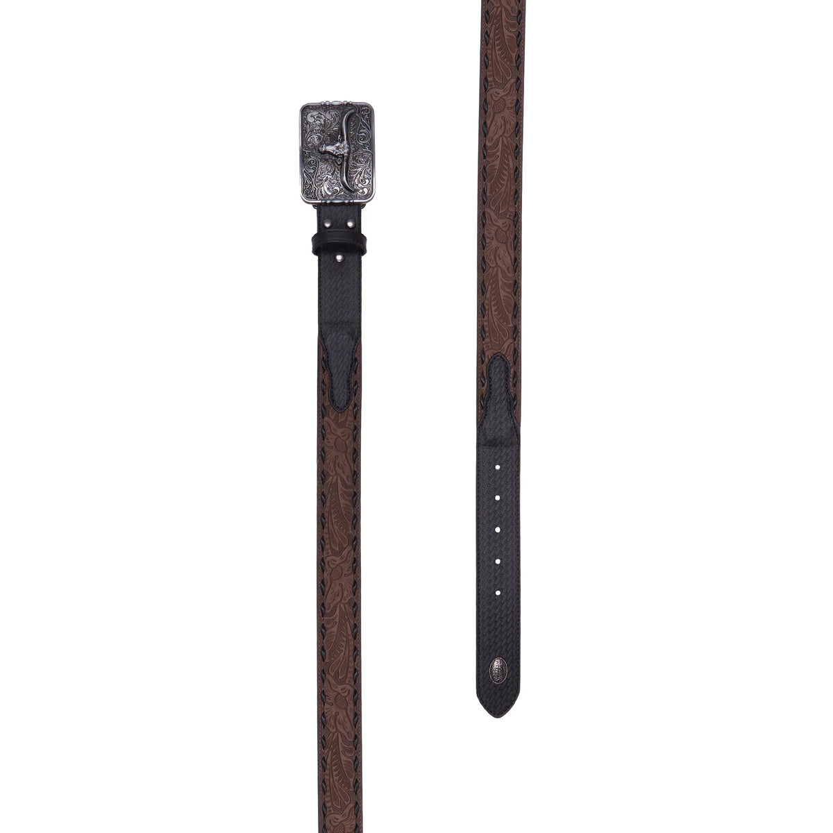'Roderick' Belt - Black/Tan