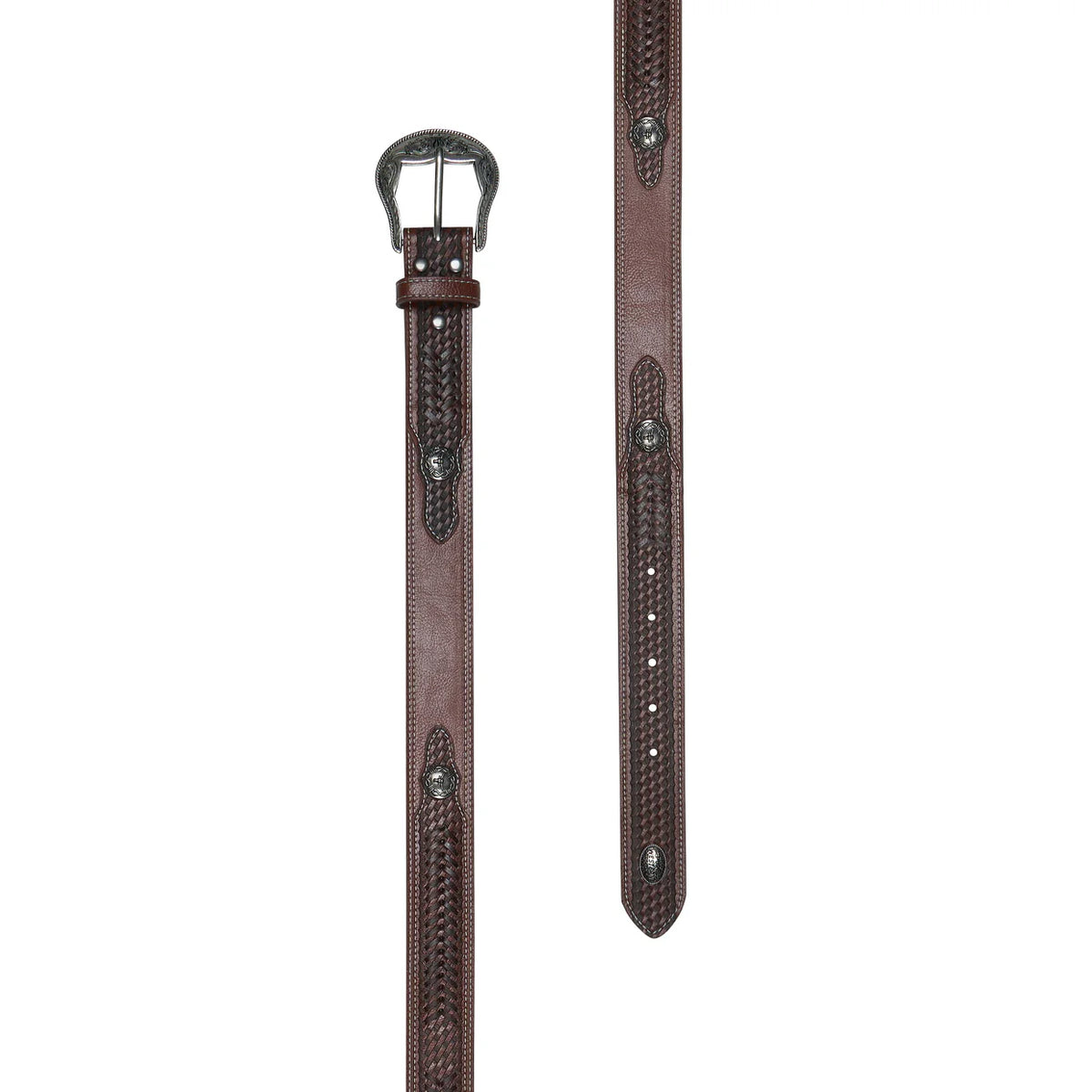 'Rylan' Mens Belt - Dark Tan