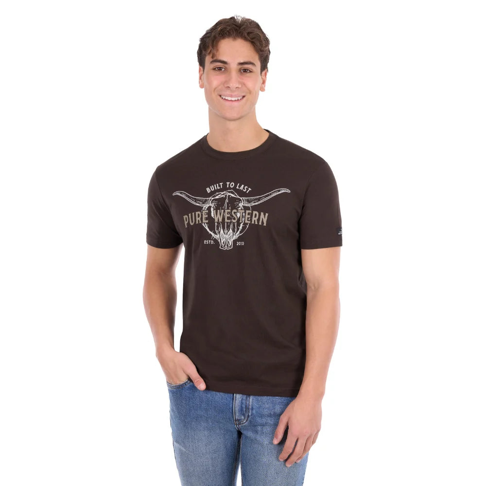 'Tony' Short Sleeve Tee - Choc