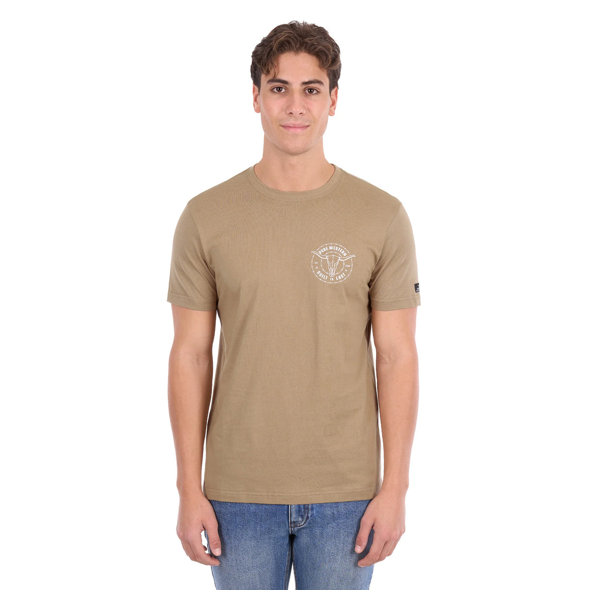 'Walker' Short Sleeve Tee - Sand