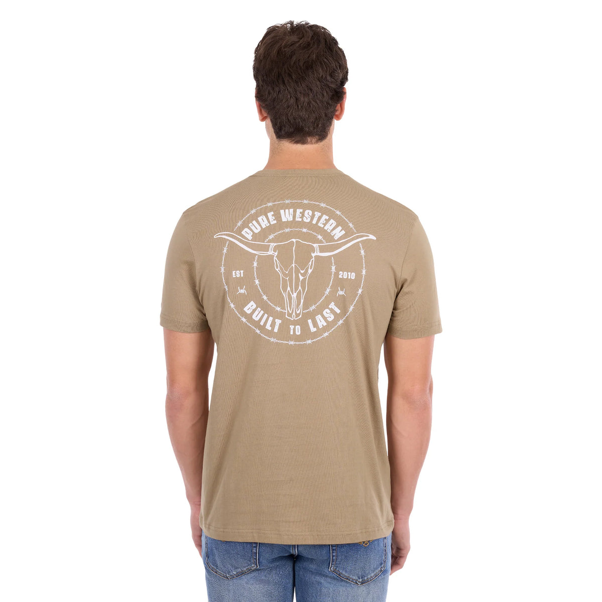 'Walker' Short Sleeve Tee - Sand