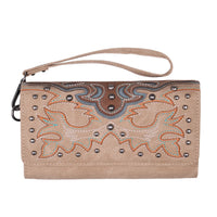 Pure Western Embroidery Wallet - Natural