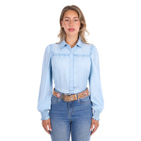 'Daniela' Longsleeve Shirt - Denim