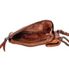 'Elk' Leather Phone Crossbody Bag - Cognac