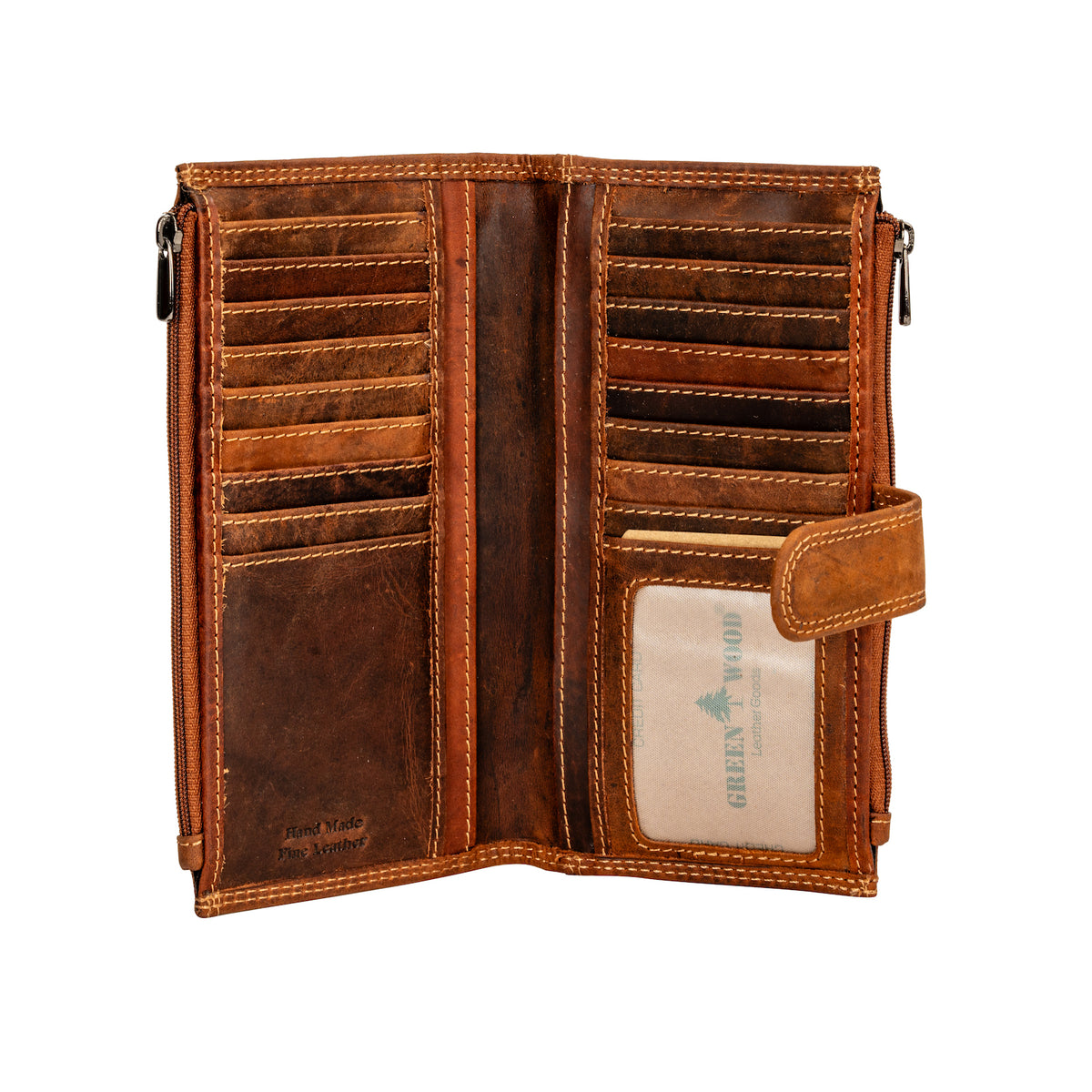 Ladies Leather Wallet - Camel