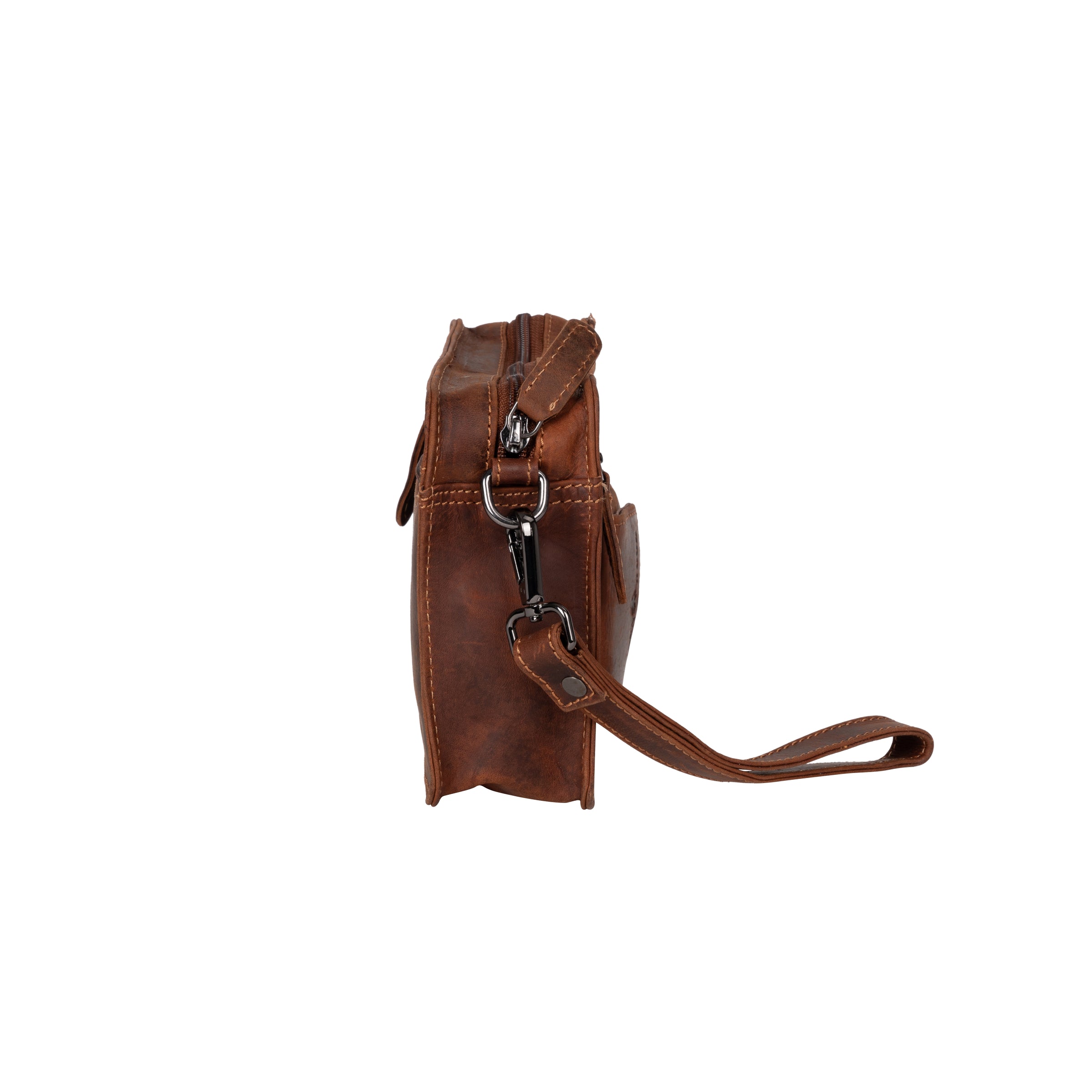 Leather Shoulder Bag - Sandel