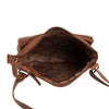 'Rotorua' Leather Crossbody Shoulder Bag - Sandal